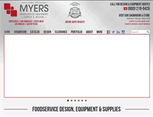 Tablet Screenshot of myersrestaurantsupply.com